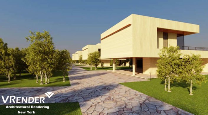 private house render