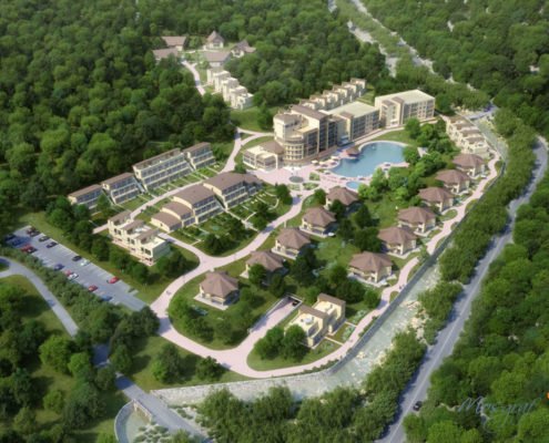 Elite residential complex rendering
