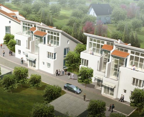 Residential complex rendering
