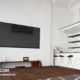 3D visualization of the interior of an apartment in a modern style