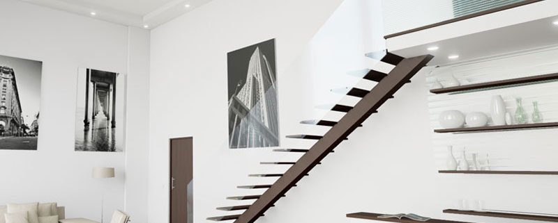 3D visualization of the interior of the apartment