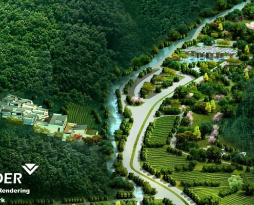 Suburban residential complex