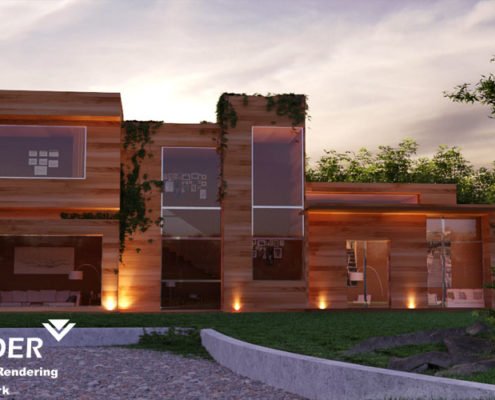 Visualization of the architectural design