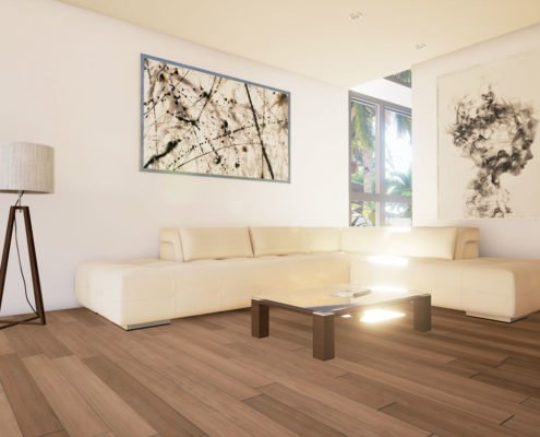 3d Interior Rendering Furnished Home Apartment