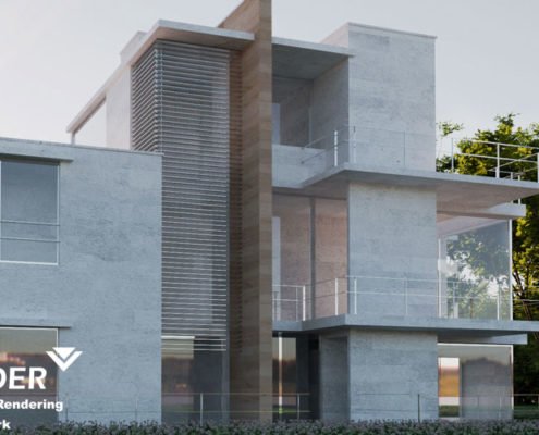 3d architectural rendering services. Home project San Diego