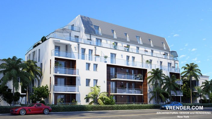 Hotel apartments Rendering in Denver