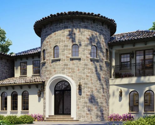 House External Walls Rendering