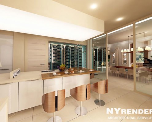 Kitchen 3D Design in Baltimore
