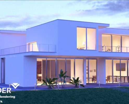 Online Bedroom 3D Render in Dallas