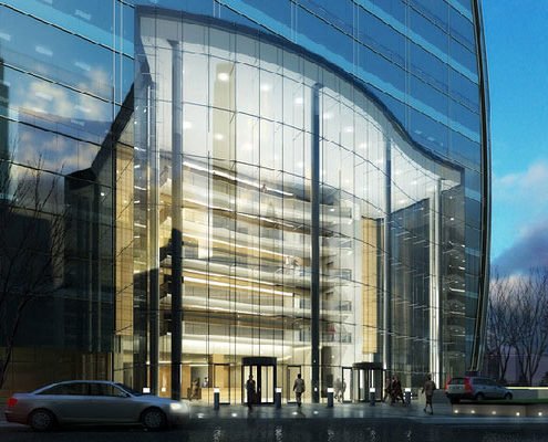 shopping center rendering