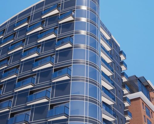 building exterior 3D presentation
