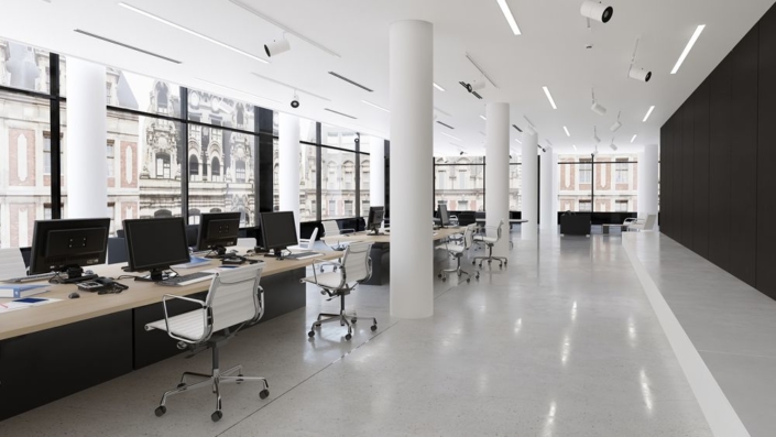 Office Open Areas Renderings
