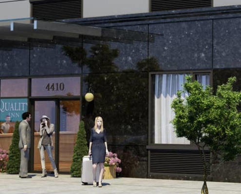 3D rendering in exterior architecture design