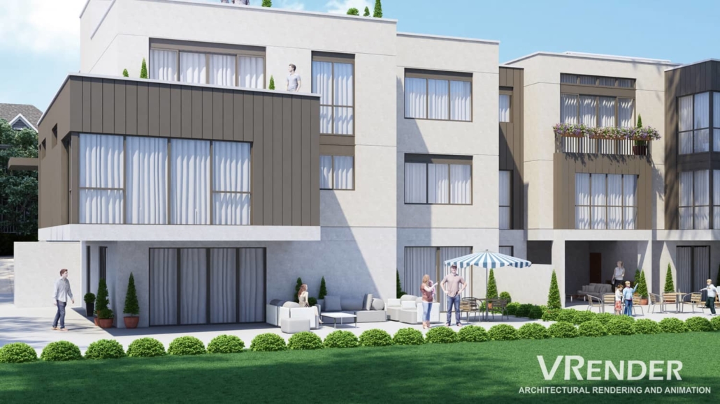 professional 3D Architectural Rendering for real estate