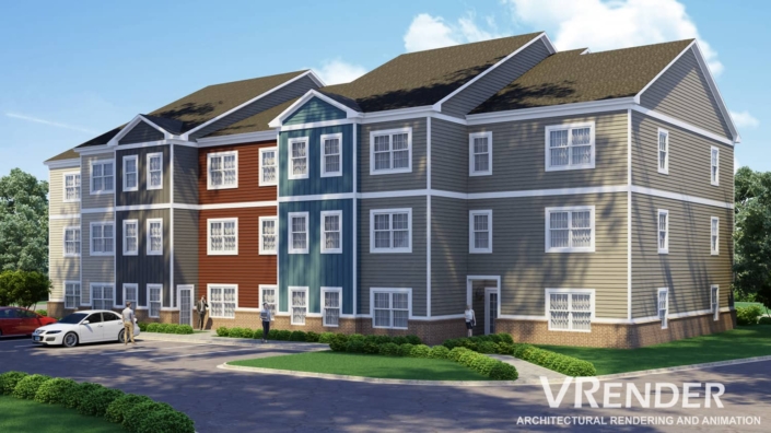 Apartments 3d rendering services