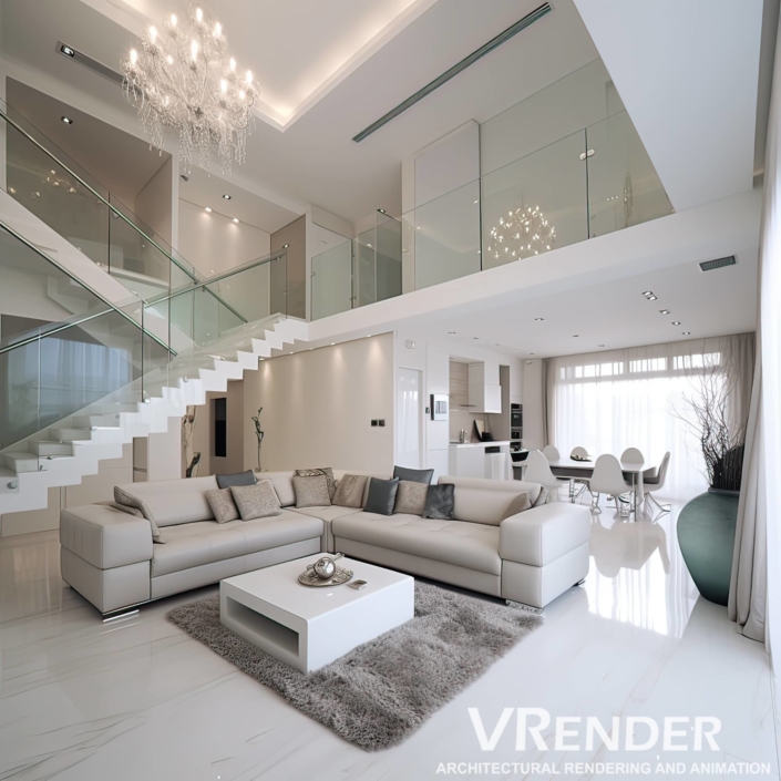 advanced interior 3D rendering
