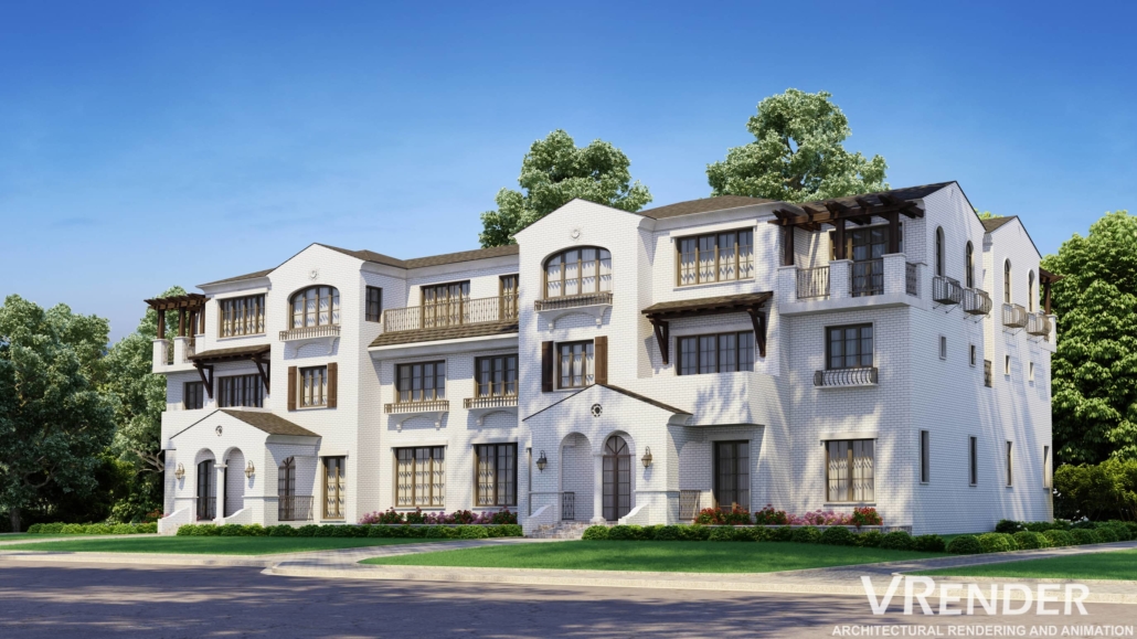 Townhouse 3D Rendering